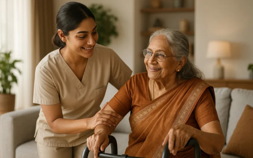 Healthcare professionals working in senior care careers