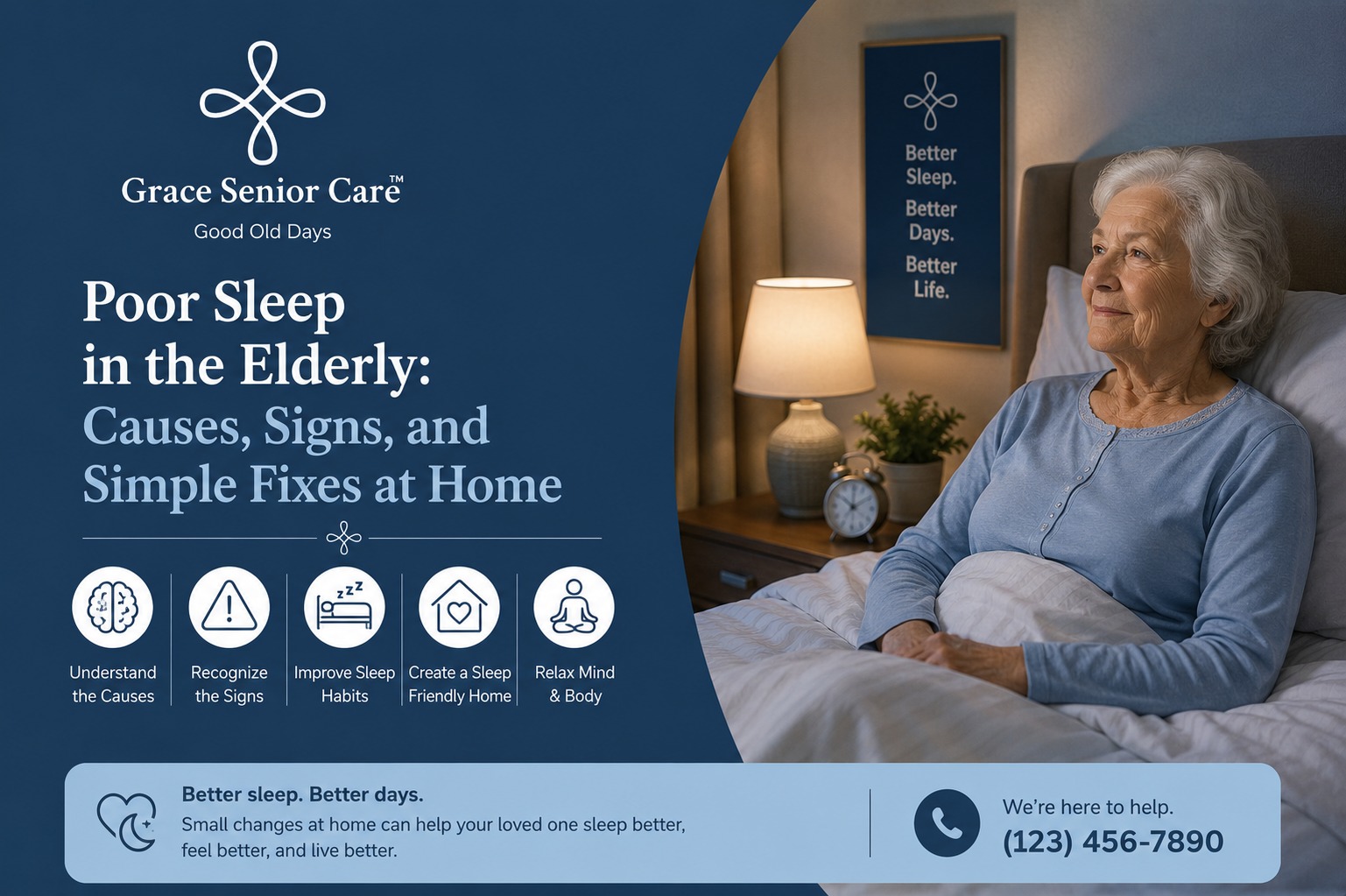 Poor Sleep in the Elderly: Causes, Signs, and Simple Fixes at Home